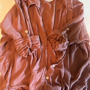 American Eagle Outfitters Blush Flannel Jacket